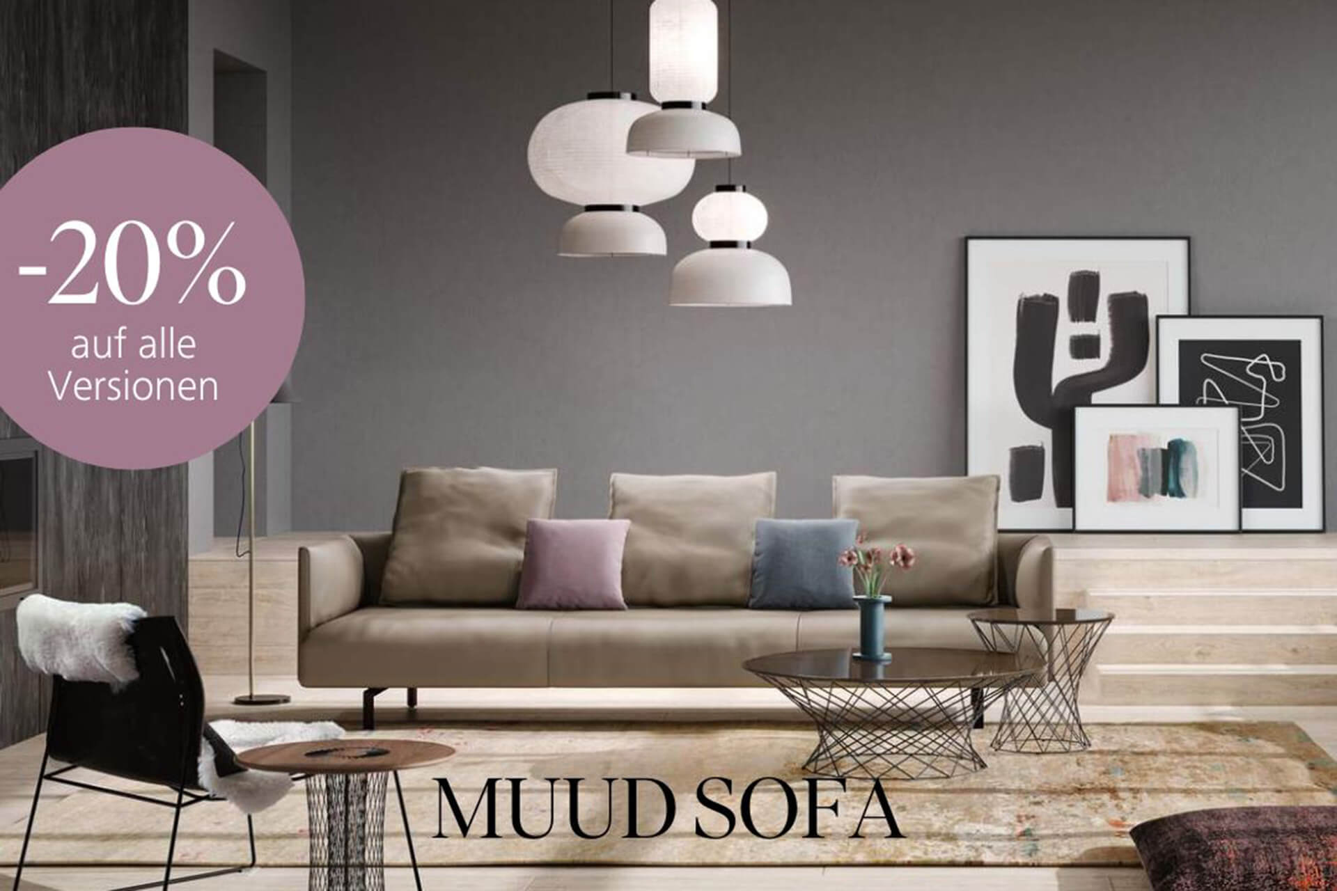 MUUD Sofa -20% auf alle Versionen